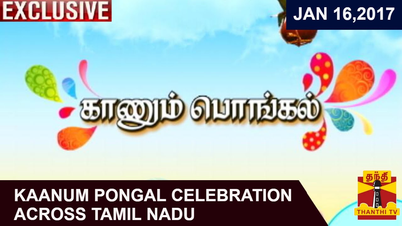 16/01/2017) Kaanum Pongal celebration across Tamil Nadu | Thanthi ...