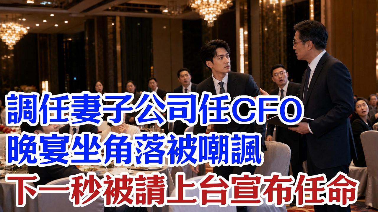 調任妻子公司任CFO,晚宴坐角落被嘲諷,下一秒被請上台宣布任命!