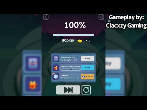 Rolling Sky - Sci Tech (OG Level VII) [REMAKE] 60fps ALL GEMS