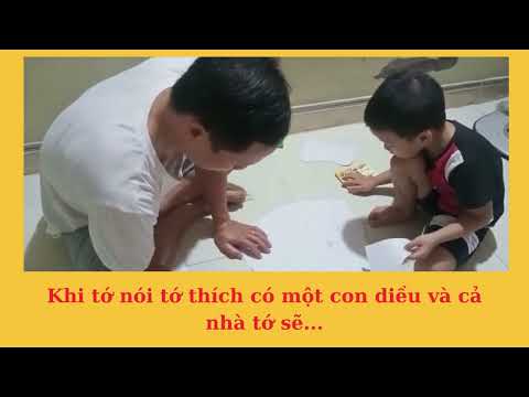 Các bé lớp 4B1 cùng phụ huynh hưởng ứng cuộc thi: Cánh diều tuổi thơ