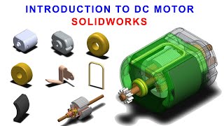 Celebrity DC Motor In SolidWorks Tutorial In Hindi/Urdu | Introduction Profile