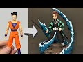 TRANSFORMANDO BONECO DE CAMELÔ NO TANJIRO KAMADO DE DEMON SLAYER (KIMETSU NO YAIBA) - TOY MAKEOVER