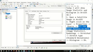 Image Statistic and Histogram in ArcGIS 10.3
