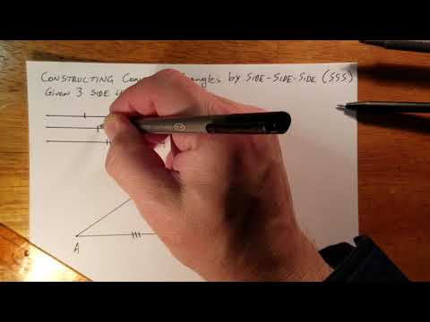 Constructing Congruent Triangles by SSS