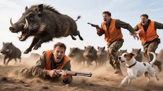 TÖDLICHE FALLE: Wildschweine überraschen Jäger in unerwartetem Kampf!