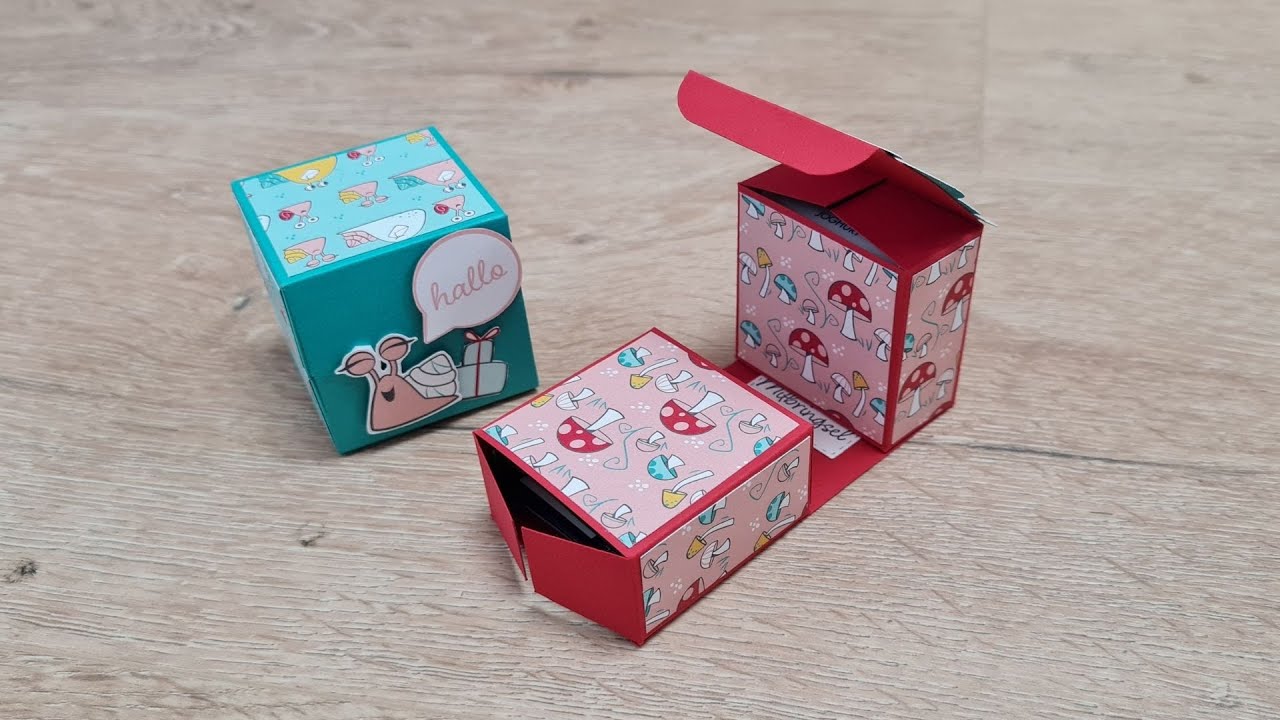 besondere Würfelbox mit verstecktem Gruß | Stampin' UP!