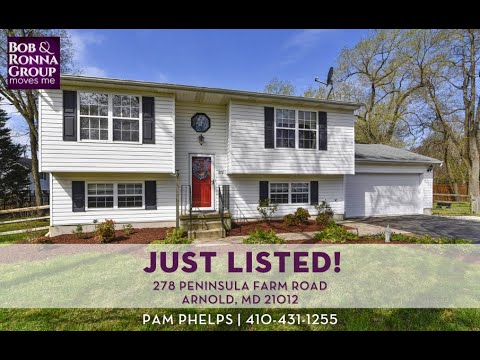 278 Peninsula Farm Road, Arnold, MD home video tour