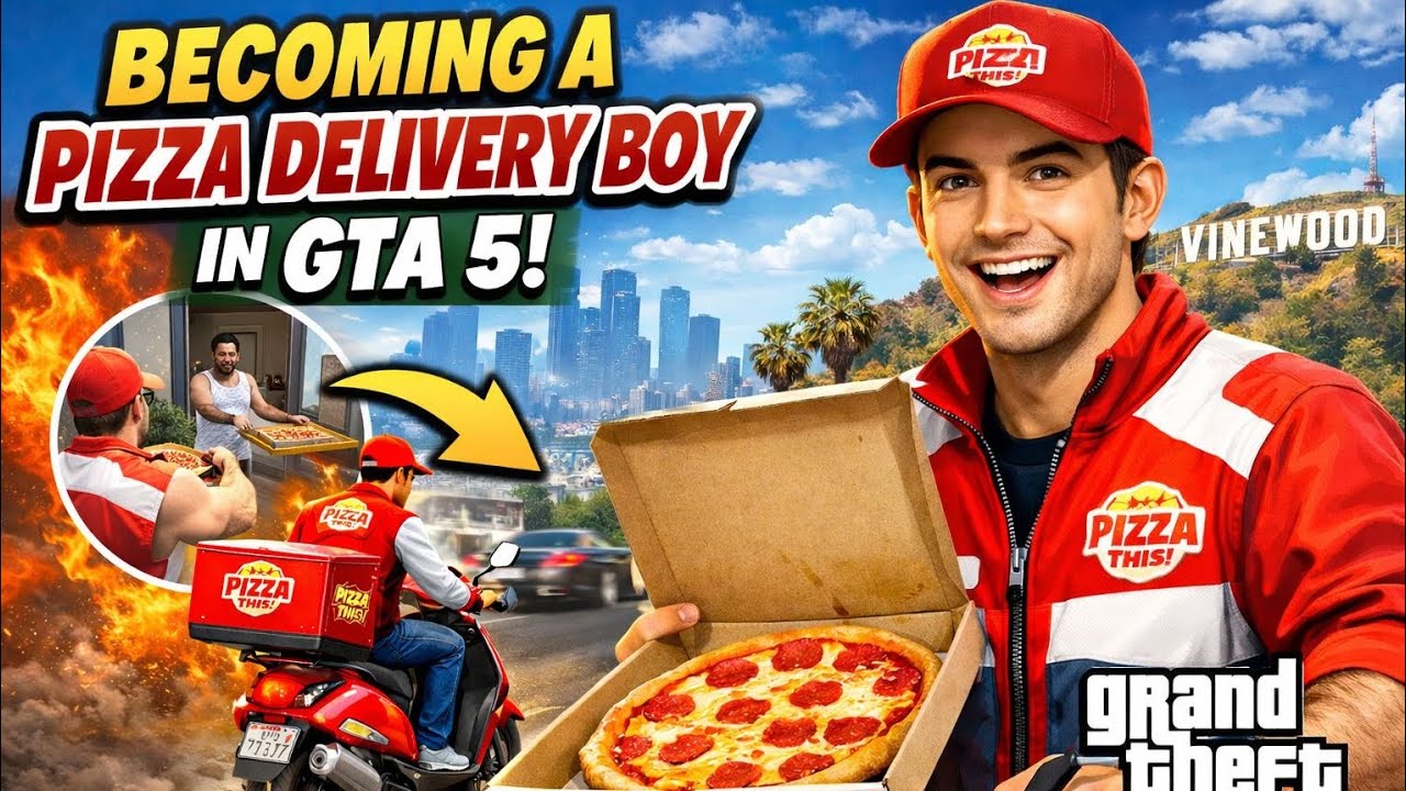 Become A Pizza Delivery Boy In GTA 5