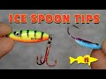 Walleye ice spoon tips with brad hawthorne