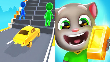 Shape shifting VS Talking Tom Gold Run Android iOS Gameplay Ep2