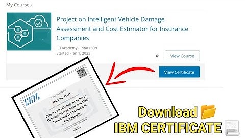 How to Download NalaiyaThiran Course Completion Certificate - IBM 23