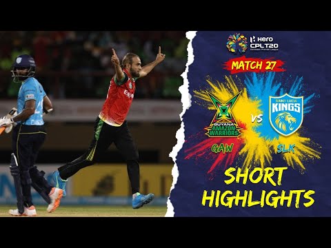 Guyana Amazon Warriors vs St Lucia Kings - Match Highlights