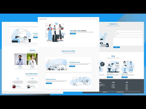 Complete Responsive | Hospital Website | Design Tutorial | patient reviews | Part 4