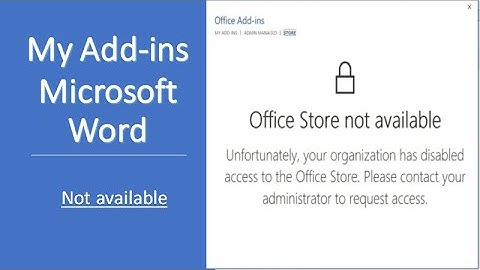 How to add or enable Word Add-ins in Microsoft Word