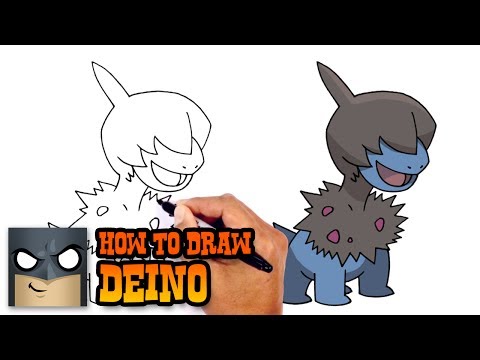 How to Draw Pokemon  Deino  Step by Step