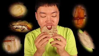 Shitty diet food mukbang (ENG SUB)