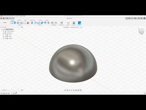 Autodesk Fusion 360 - Making a dome.