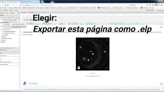 Insertar/exportar páginas .elp en eXeLearning