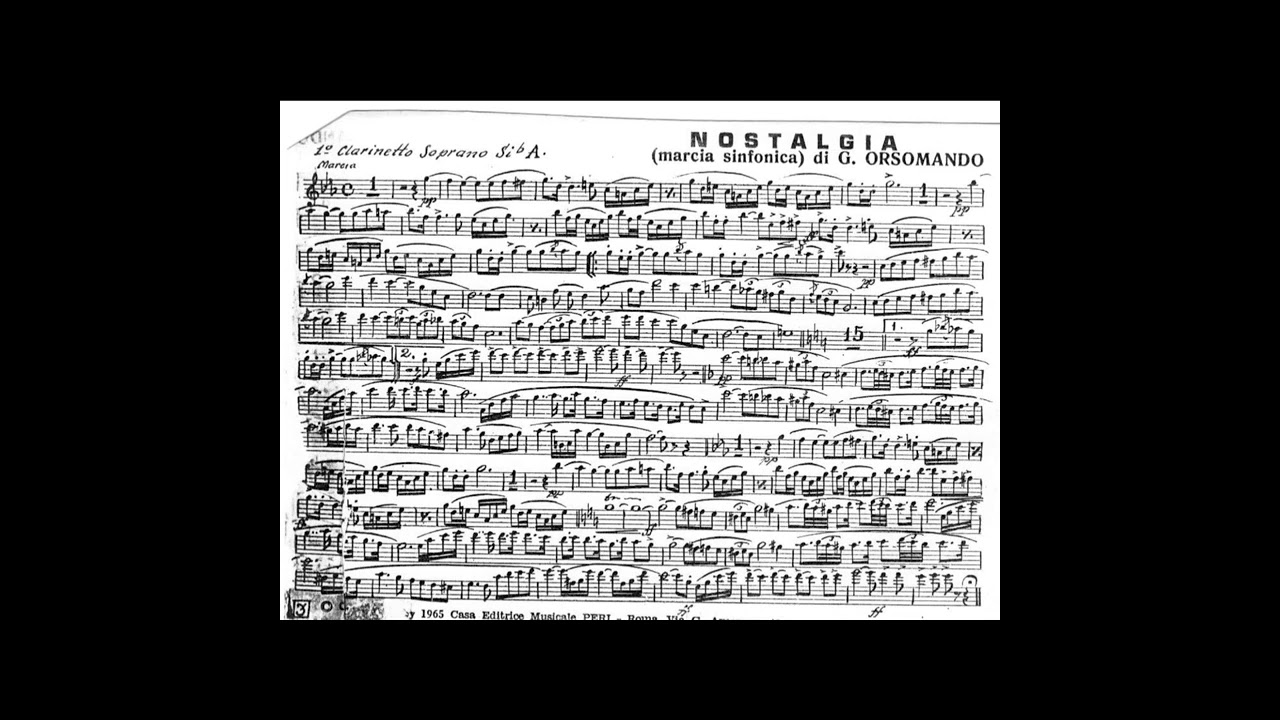 Nostalgia - Giovanni Orsomando (Marcia sinfonica)