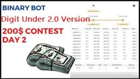 💵 Long Time running DIGIT UNDER 2.0 Bot | 100% Winning Strategy | TRADING BINARY.COM l