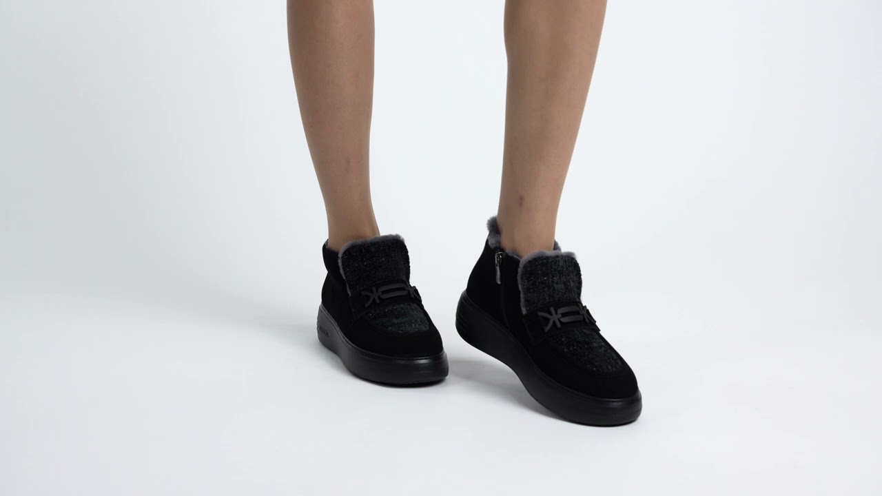 Полуботинки c декоративной пряжкой KELTON (AK4304 чёрный)