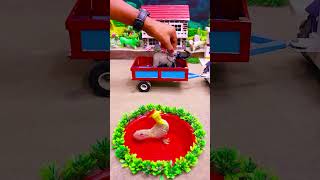 mini tractor video | mini water pump science project #ytshorts #cartoon #tractor
