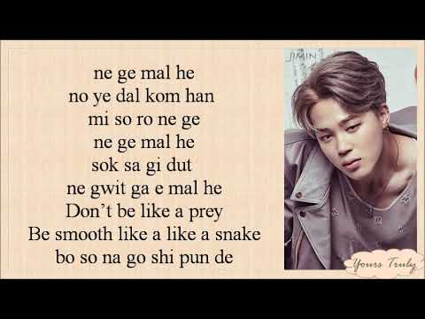 Bts lie lyrics (jimin)