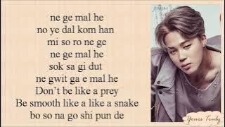 Bts lie lyrics (jimin)
