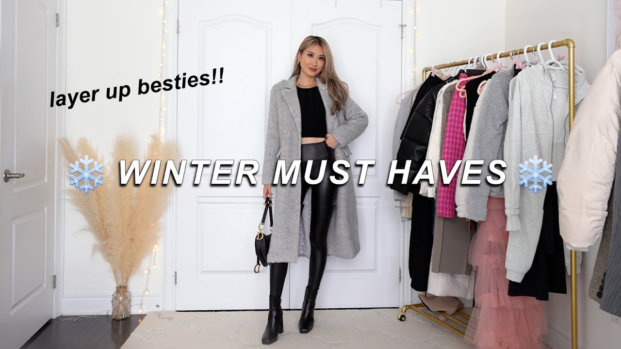 WINTER TRY-ON HAUL | must-have under layers, cozy sweaters, coats, lululemon likenew