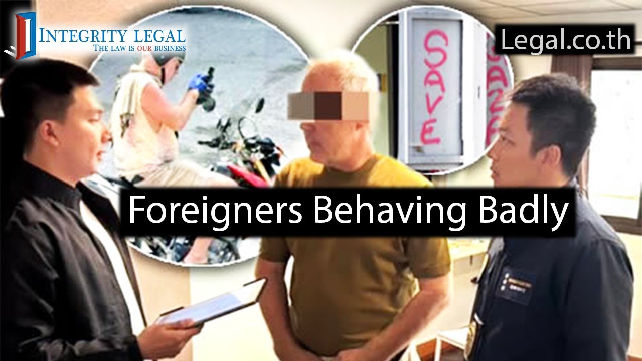 Сотрудники тайского иммиграционного бюро арестовали иностранного вандала?