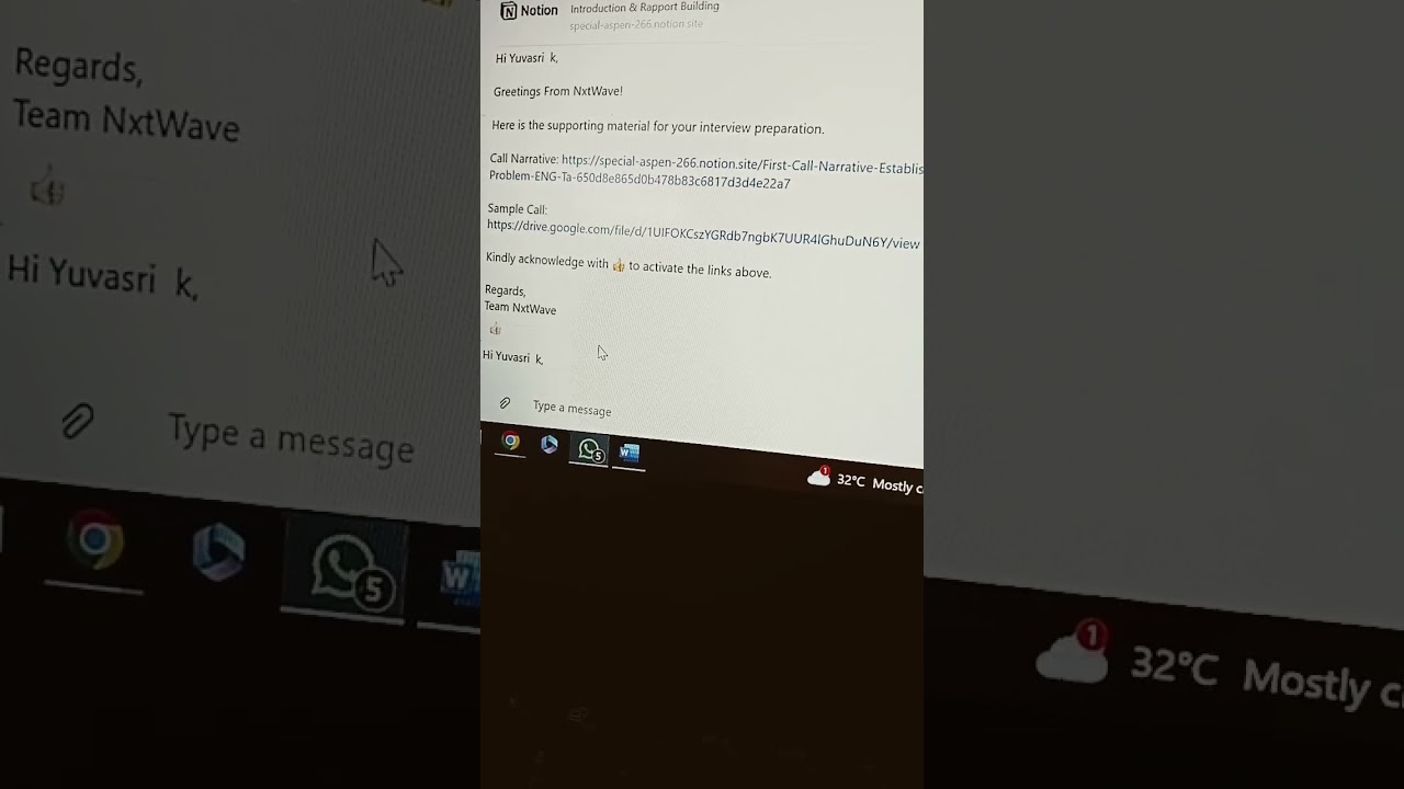 Nxtwave's first round of interview for BDA 