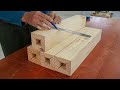 Woodworking Idea And Skills That Will Amaze You // A Wonderfully Designed Dining Table For Christmas