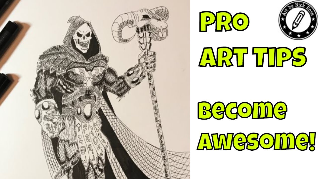 How To Draw He Man Characters Drawing Skeletor Pro Tips Youtube