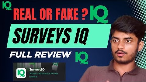 Survey Iq App Real Or Fake|Survey Iq App Review| Survey Iq App Withdrawal Proof| Survey Iq