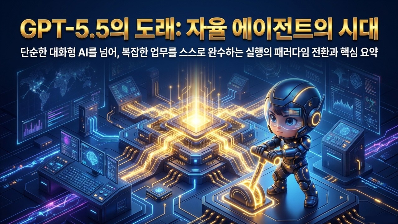 [GPT-5.5] 비싼 토큰료가 아깝지 않은 이유 | 단순 챗봇을 넘어 '실행 에이전트'로 진화한 OpenAI의 필살기 | 스스로 업무를 완수