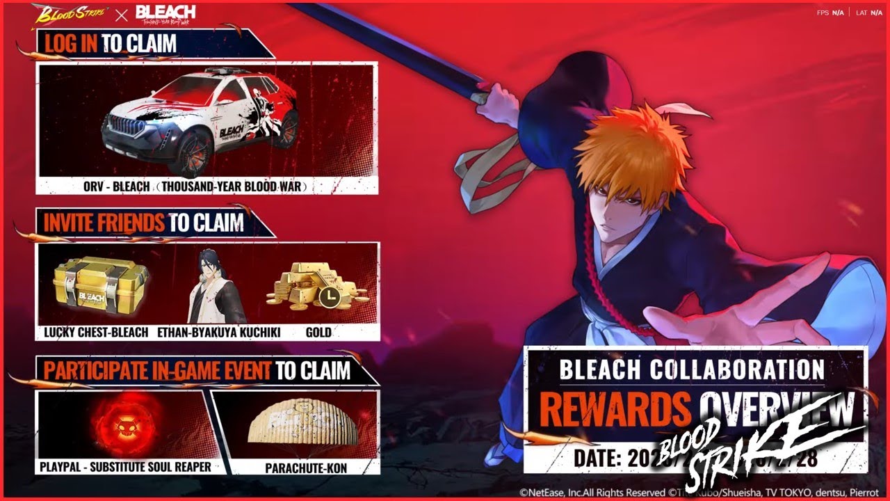 El evento GRATUITO de Bleach x Blood Strike, no me convence...