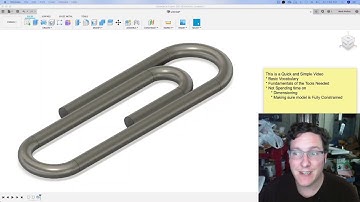Fusion 360: Paperclip using Sweep Function