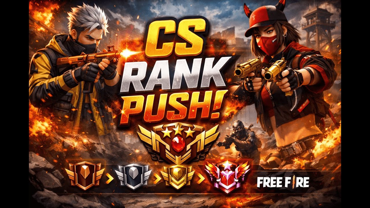 🔴 LIVE CS RANK PUSH 🔥 | Road to Heroic 💪 | Free Fire Ranked - YouTube