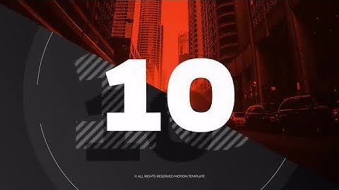 Countdown - Media Opener DaVinci Resolve Templates