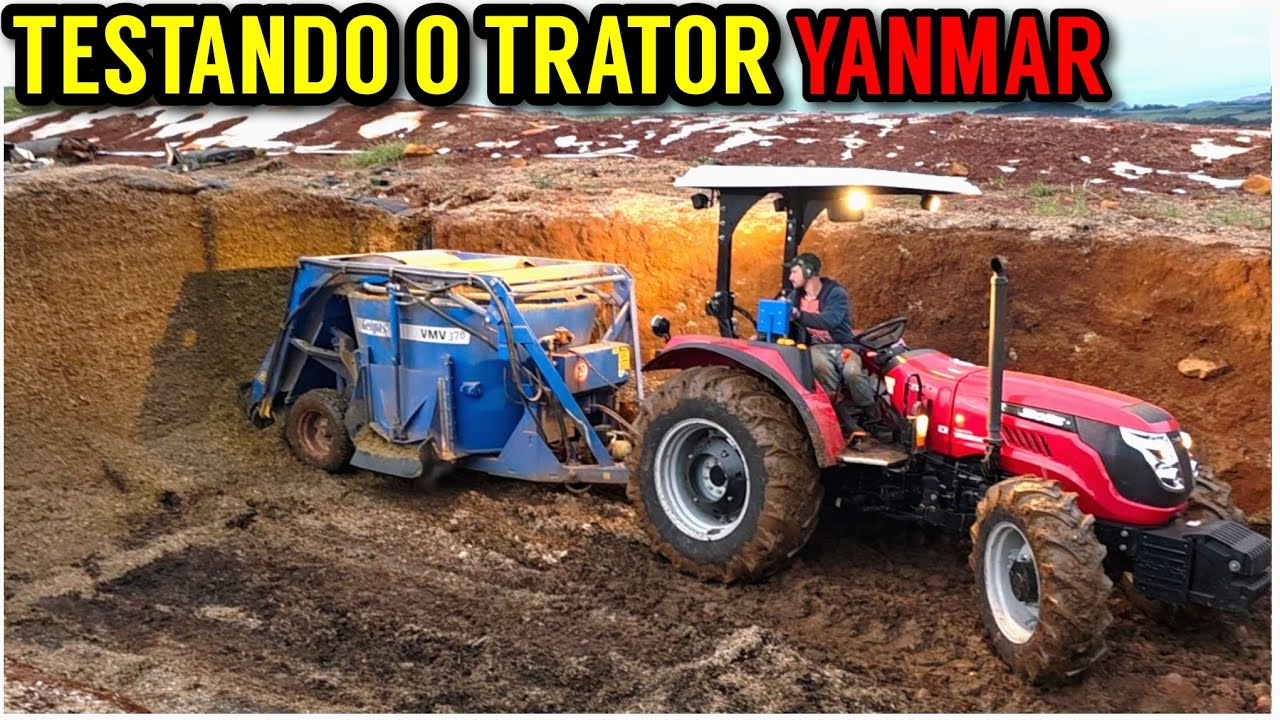 Buscando silagem com o TRATOR YANMAR (Primeiras impressões)