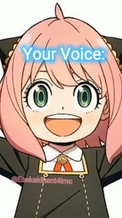 #anime #spyxfamily #japanese #voice acting Anya forger famous lines | Voice Acting challenge