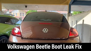 Volkswagen Beetle Boot Leak Fix *tutorial*