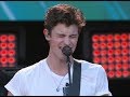 Shawn Mendes performing at the NFL Kickoff 2018