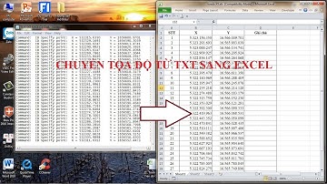 Thủ thuật chuyển nhanh tọa độ từ file TXT sang fiel EXCEl, tách số liệu theo cột