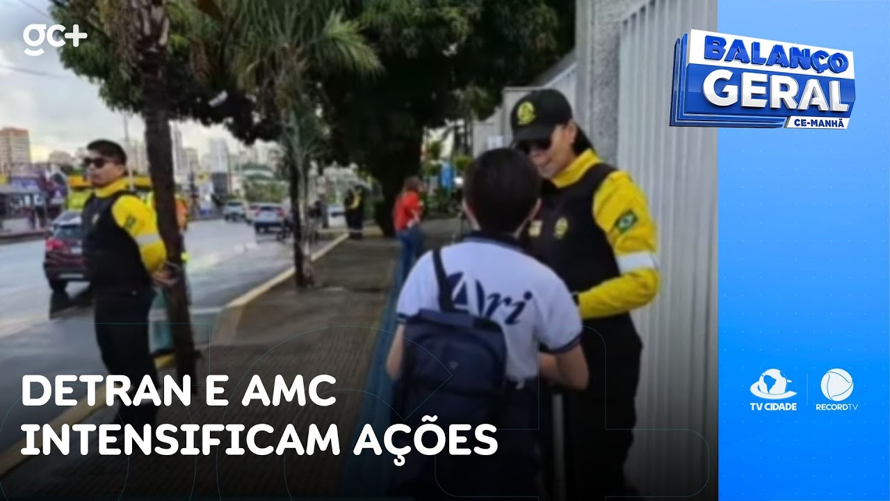Detran eAMC intensificam ações sobre uso da faixa de pedestres e passarelas | Balanço Geral CE Manhã