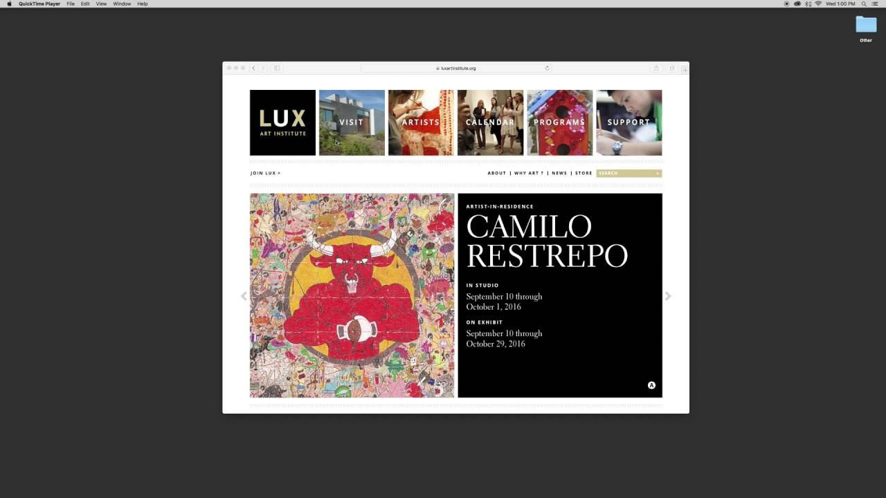 Lux Website Interactive Viewing