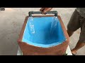 Make an aquarium out of styrofoam and waste cement   amazingly beautiful