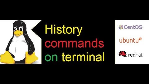 show list of commands that were typed on the terminal, using history command rhel redhat linux