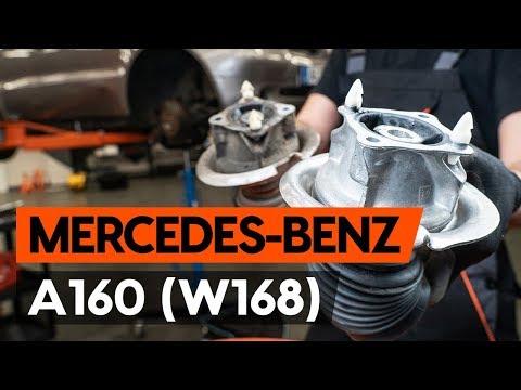 How to replace front strut mount / top munt MERCEDES-BENZ A160 (W168) [TUTORIAL AUTODOC]