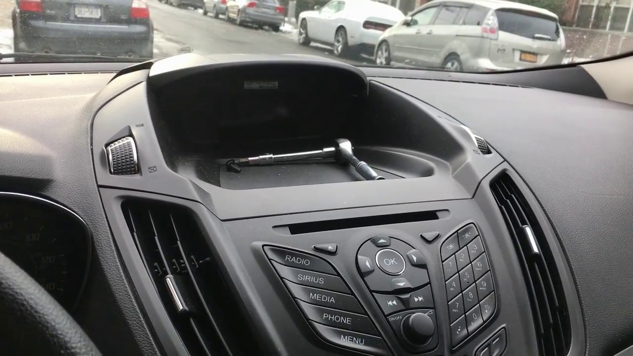 How to remove Ford Escape Information Display radio SCREEN 2013 2014
